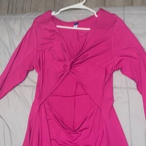 Old navy pink open midriff dress